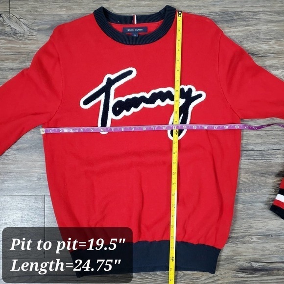 Tommy Hilfiger Blue Red Long Sleeves Pullover Lounge Sweater Lot of 3 - Picture 15 of 15